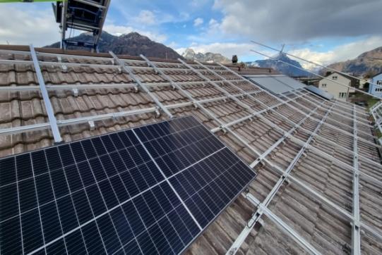 Aufbau Unterkonstruktion