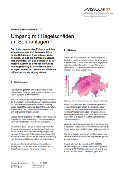 Umgang mit Hagelschäden an Solaranlagen