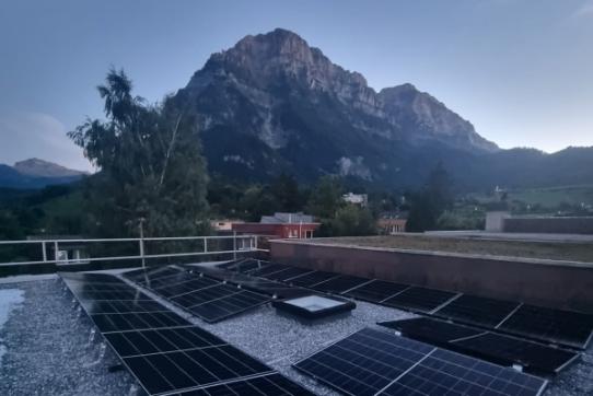 Fertige Photovoltaikanlage 